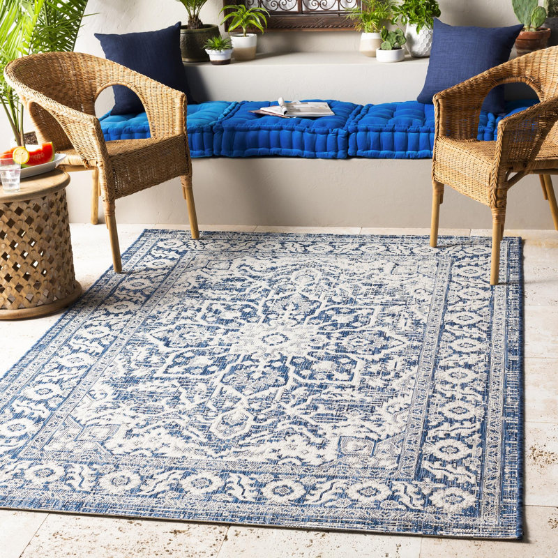 Tapis intérieur / extérieur Summey Southwestern, Rectangle 4 pi 3 po x 5 pi 11 po