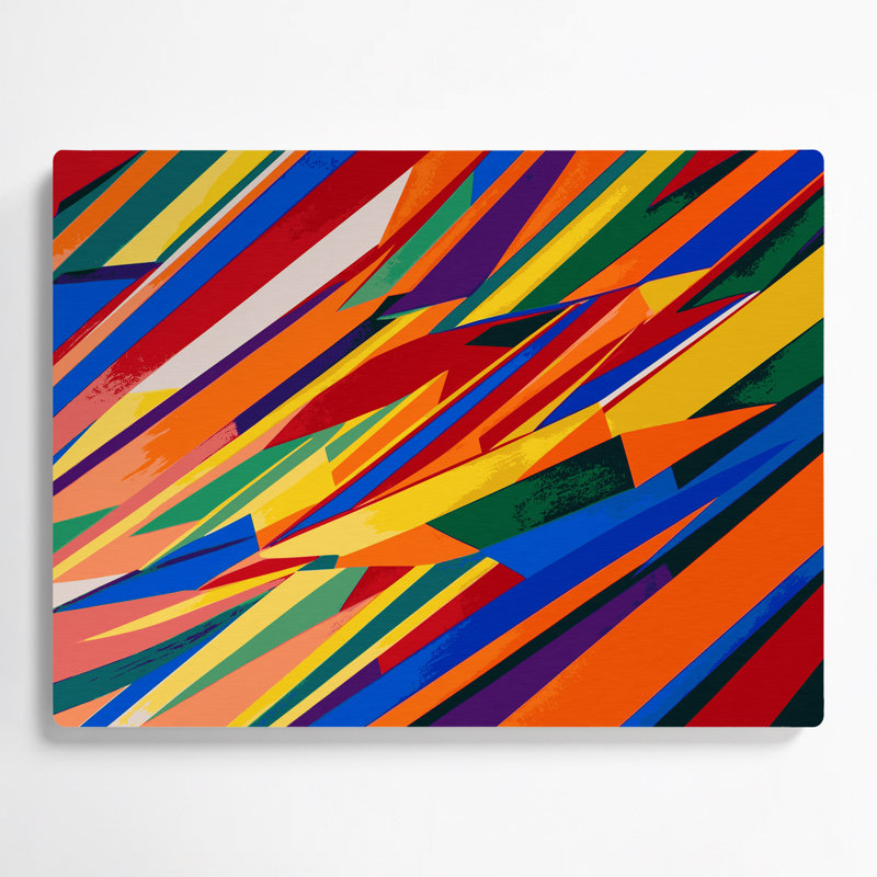 Art mural en métal Hard Edge 76, 11" H x 14" W