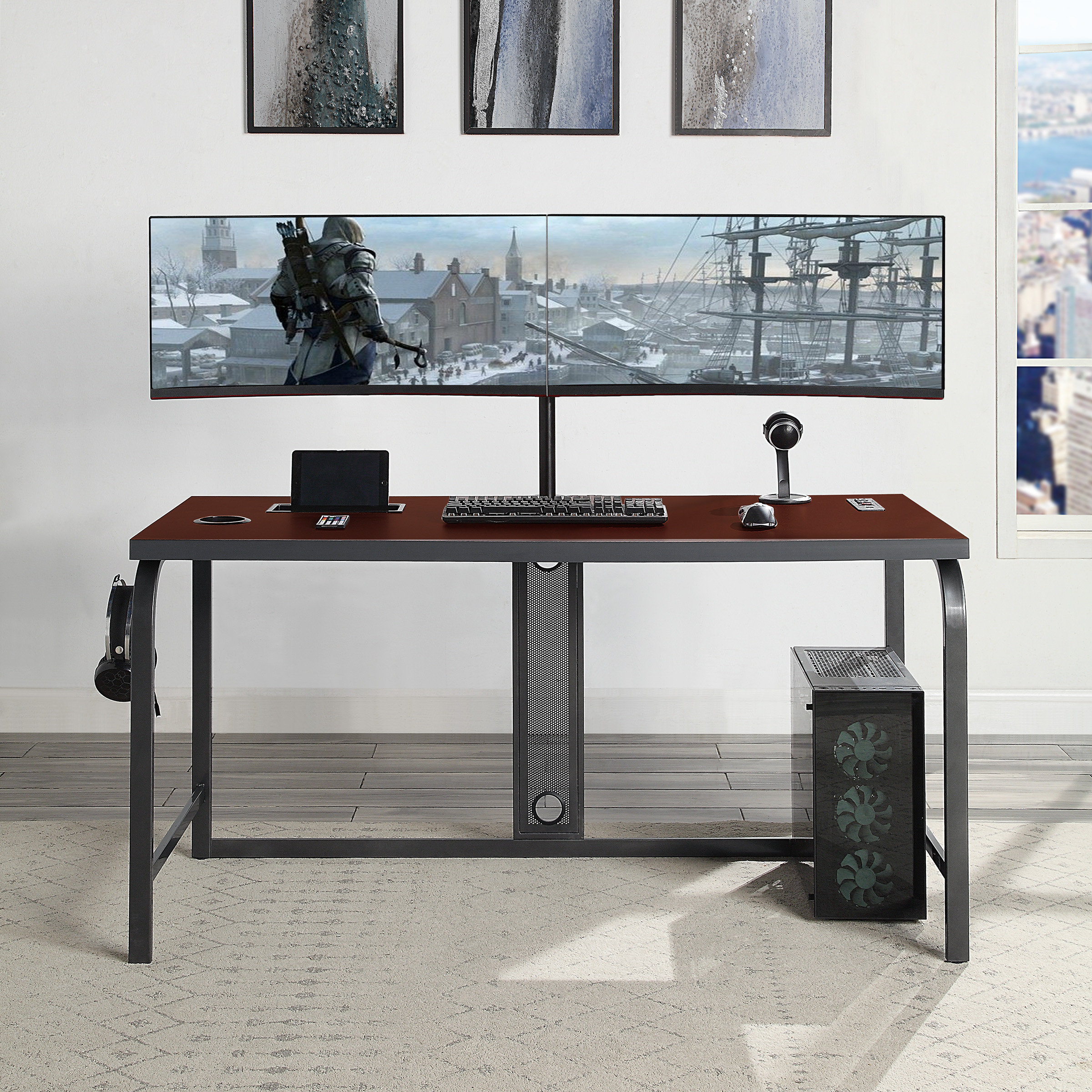 Inbox Zero Gemma 59'' Desk & Reviews