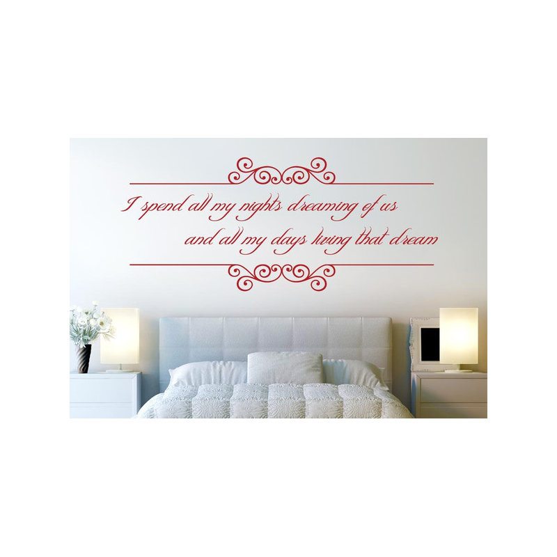 Non-Wall Damaging Wall Decal, Dark Red
