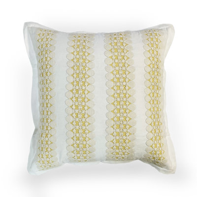 Striped Linen Throw Pillow