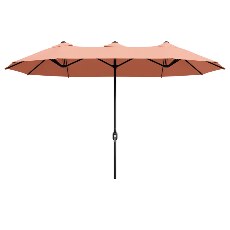 Parasol d'extérieur 13 pi double face, Rose