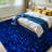 Blue Cobalt Water Drop Abstract Wet Backdrop Bright Machine Washable Indoor Area Rug-129431021