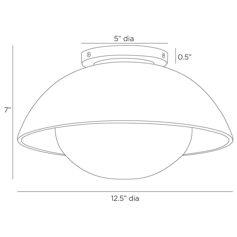 Glaze Small Flush Mount