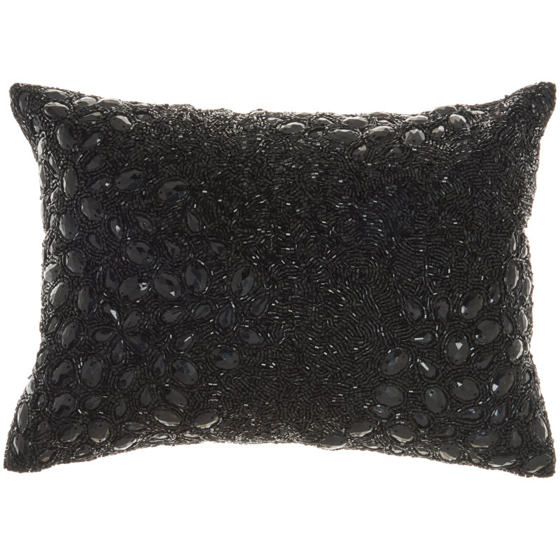  Luminescence Rectangular Pillow Cover and Insert, Black