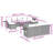 Vidaxl Garden Sofa Set Black, Cream White