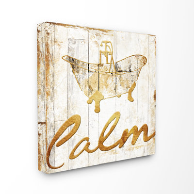 « calme », art textuel sur toile