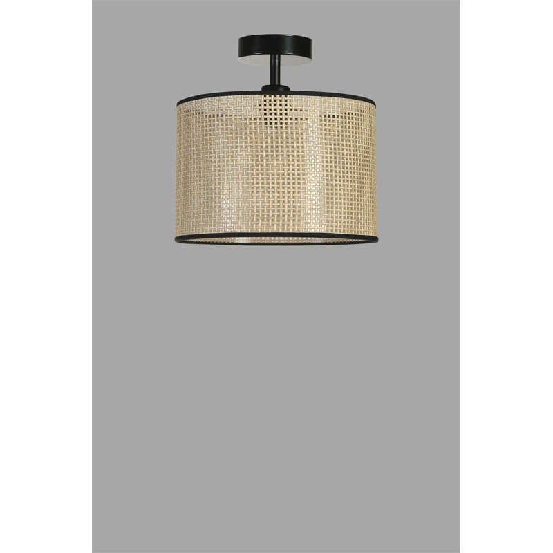 Stylish Gold & Black Metal Chandelier, 11.8 in Diameter x 11.8 in Height | E27 Socket, Max 40W | Elegant Bamboo Cap, IP20 Rated | Perfect for Dining Room, Living Room, or Entryway – Modern Lighting Design