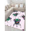Tapis décoratif d'inspiration rose clair lavable à la machine-689552389