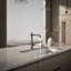 Artifacts Single-Hole Kitchen Sink Faucet with 13-1/2-in Swing Spout, Victorian Spout Design-30974460