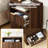 Seyla 23''W Fluted Nightstand with 2-Drawer Open Cubby, Built-In Charger Outlets-635336252-609790896