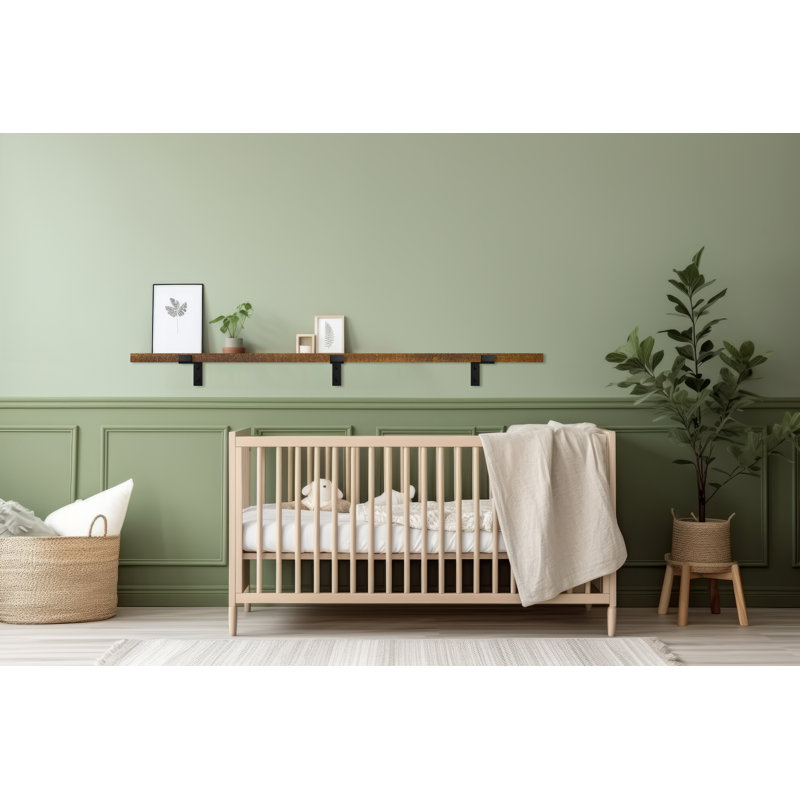 Emerald Lee Poplar Bracket Shelf, 1" H x 70" W x 4.5" D