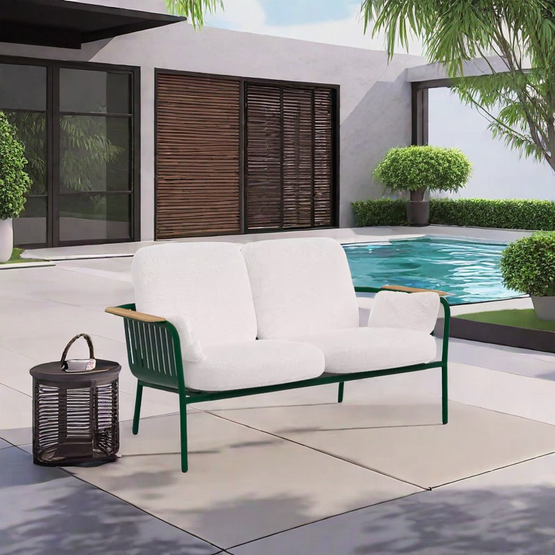 Canapé éponge simple imperméable pour l'extérieur simple, Blanc