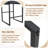Faux Leather Upholstered Counter Bar Stool (Set of 2)-1244729689-1244846697
