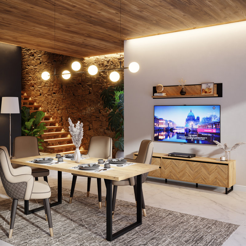 Avila Unfinished TV Stand for TVs up to 75"