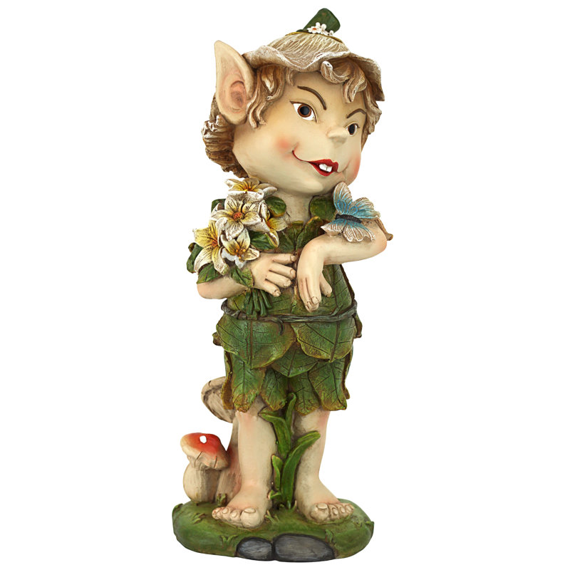 Statue de jardin gnome elfin pixie perry