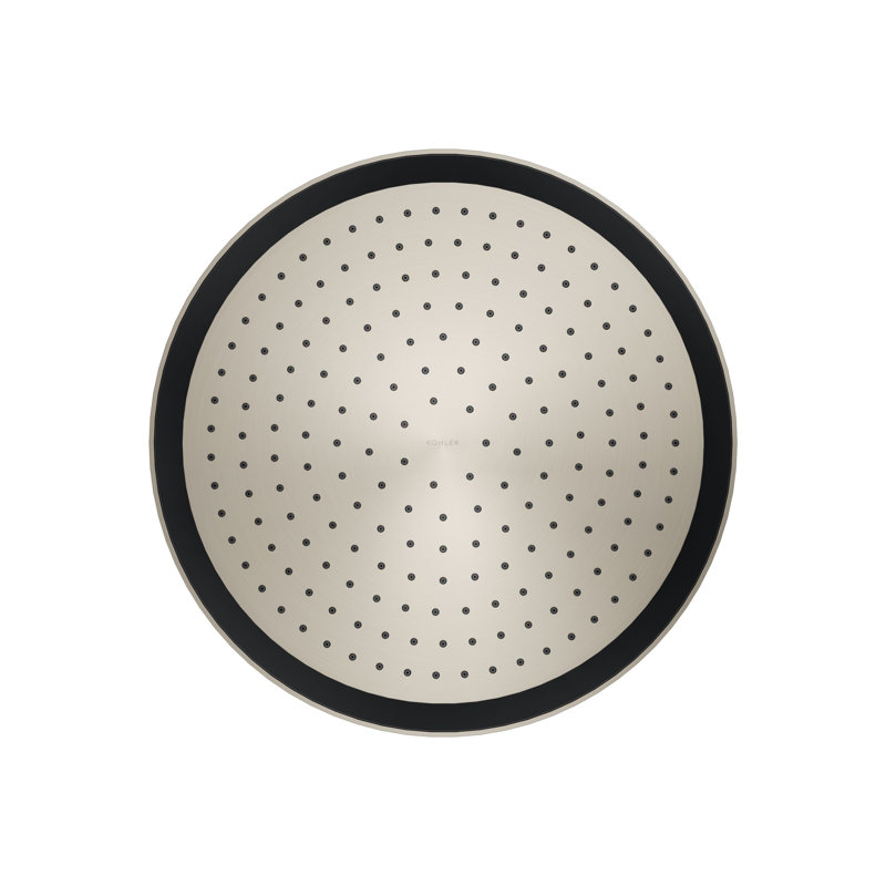 Statement 14" Single-Function Wall or Ceiling-Mount Round Rainhead, Round Rain Showerhead 2.5 GPM, Vibrant Brushed Nickel