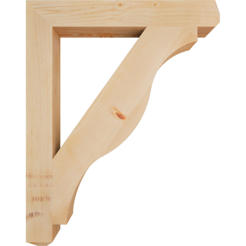 Support pour artisan Funston, H 38 po x l 3,5 po x P 30 po, Sapin de Douglas, Lisse