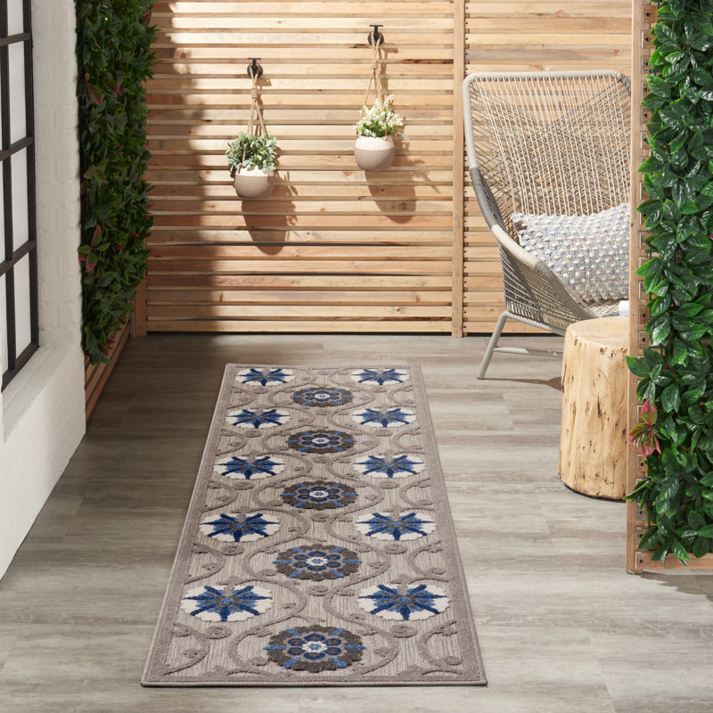 Tapis d'intérieur / extérieur Virenque, Tapis de couloir 2 pi 3 po x 8 pi