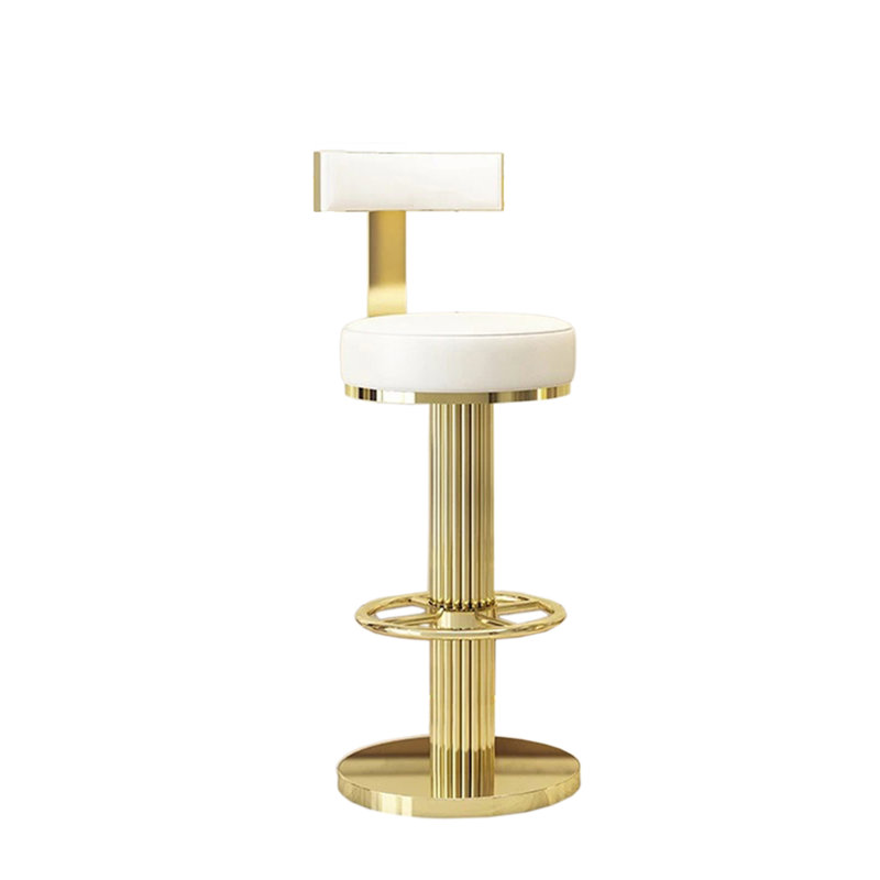 Tabouret de bar pivotant 27,6 po Haringe, Blanc