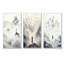 «Gray Sky Is The Limit Motivational Landscape I», ensemble d'art mural sur toile-106072810-106072812