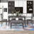 6-Piece Kitchen Dining Table Set Wooden Rectangular Dining Table, 4 Fabric Chairs And Bench Family Furniture-10324763-10324762