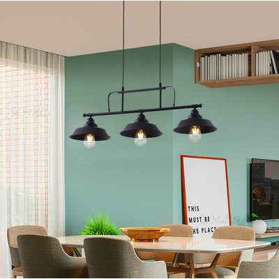 Luminaire suspendu pour îlot de cuisine 3 lumières