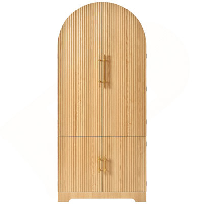 Armoire décorative arquée, armoire de cuisine avec tablettes, armoires de rangement avec tablettes réglables, tiroir caché pour la cuisine, la salle à manger, la salle de bain