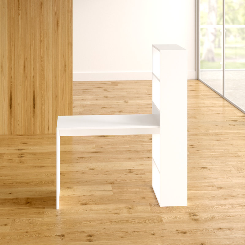 Jagger L-Shaped Solid Wood Base Writing Desk