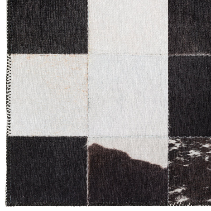 Armita Chenille Patchwork Indoor / Outdoor Rug, Rectangle 10' x 14'