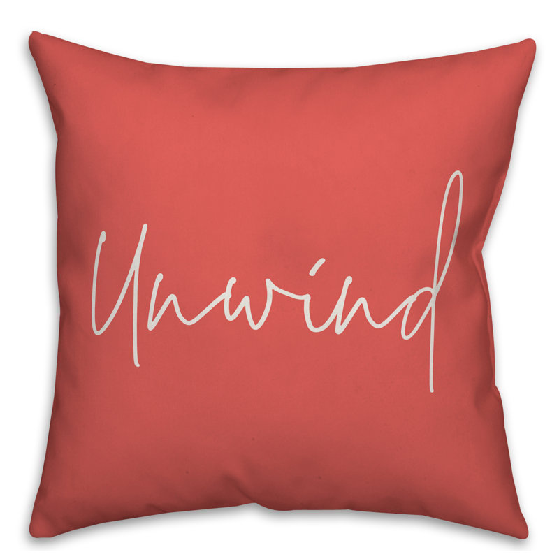  Housse de coussin carré et insert, 16 po x 16 po, Corail