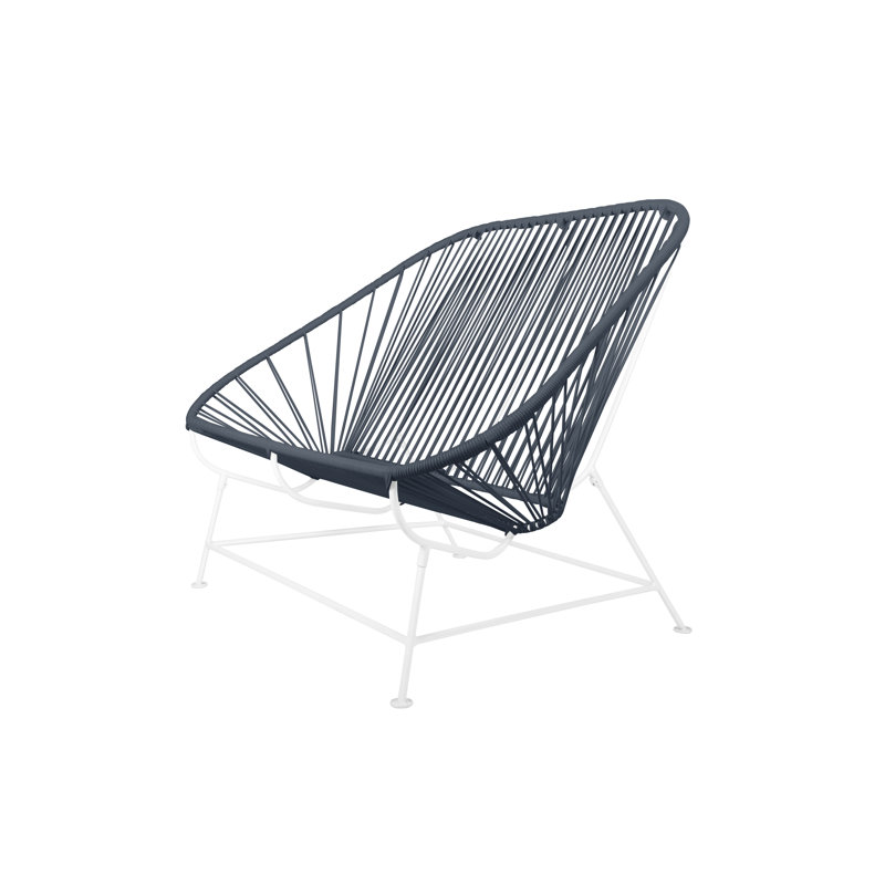 InLove Indoor/Outdoor Handmade Loveseat, Gray/White