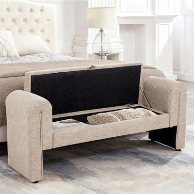 Banc de rangement spacieux avec fabrication durable