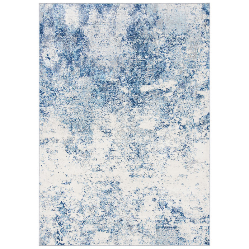 Stonerstown Area Rug, Rectangle 91 x 152 cm, Ivory/Blue