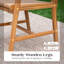 Stacking Acacia Patio Dining Armchair