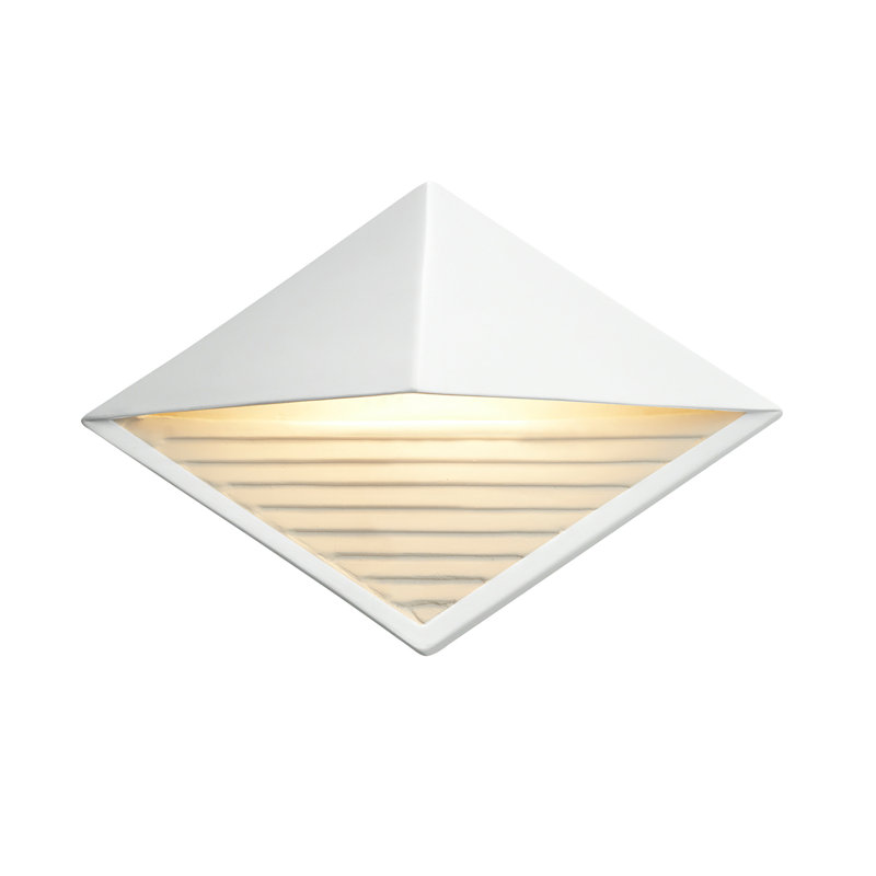 Caeli Ceramic Wall Sconce, Harvest Yellow Slate, No