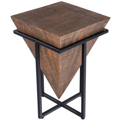 Gulnaria Wood & Metal Side Table
