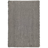 Two-Tone Rope Black/Ivory Handwoven Indoor/Outdoor Rug