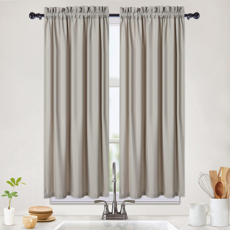 Kitchen Curtain, 30cm H x 24cm W, White