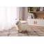 Upholstered Faux Fur Footstool