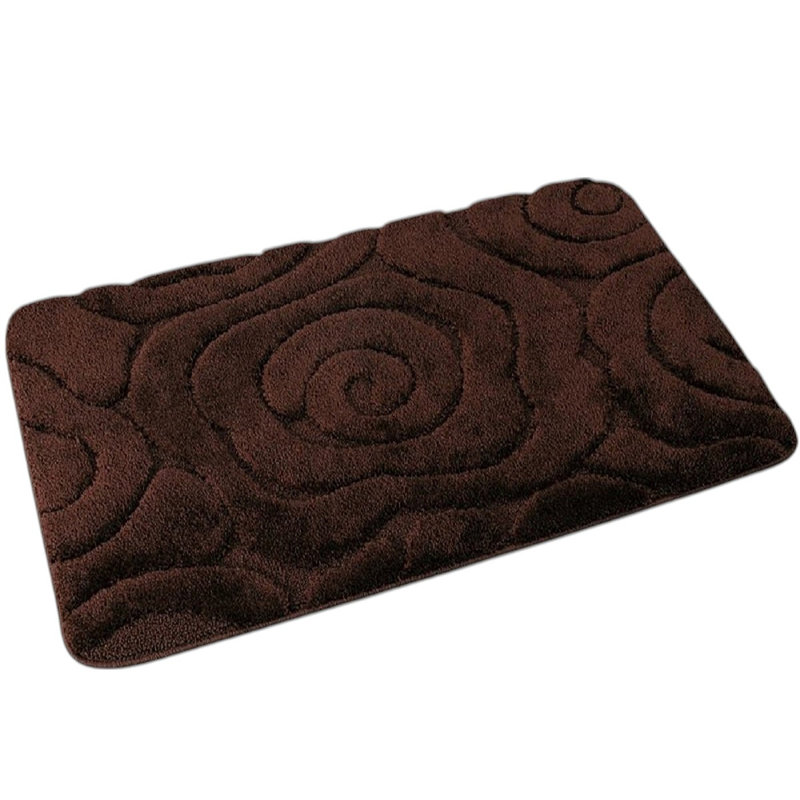 Hardee Non-Slip Bath Rug, Brown