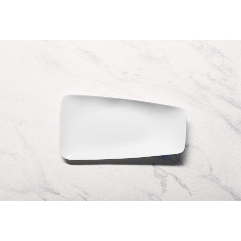 Assiette rectangulaire en porcelaine de qualité supérieure VITALE RECTANGLE - IVOIRE , 5.9"