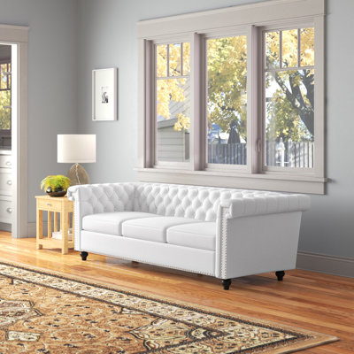 Sione 83" Upholstered Chesterfield Sofa