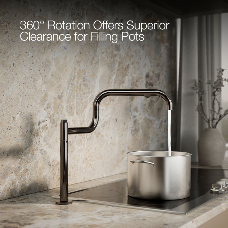 Components® Deck-Mount Pot Filler, Vibrant Titanium