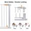 30" Tall Auto Close Walk Thru Safety Gate with Pet Door-70176996