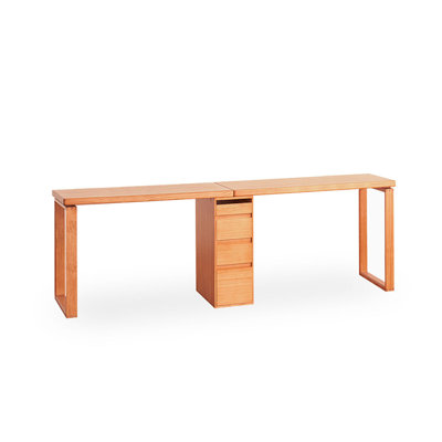 Brown Rectangular Solid Wood desk
