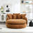Oversized Oval Upholstered Bean Bag Sofa-92588158