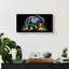  «Vibrant Bear 1» par Rey Klimt, art mural en verre acrylique, 24 po x 12 po-297861881