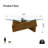 Modern Glass Coffee Table with Solid Wood Base Mid-Century Small Coffee Table for Living Room