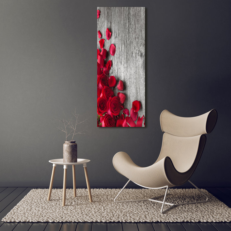 Red Roses - Wrapped Canvas Print